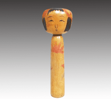 【こけし】渡辺キン作 土湯系こけし作