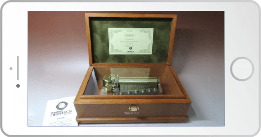 オルゴールシールの撮影