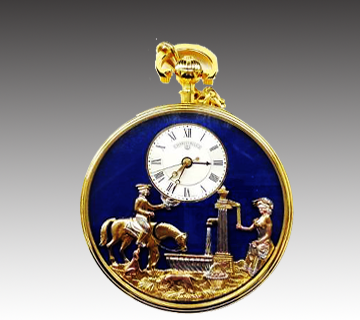 【アンティークオルゴール】リュージュ社 懐中時計オルゴール